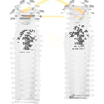 ピクセル アニマルズ マヌルネコ Manul Pallas's Cat 黒フォント タンクトップ - Kawaiitshirt