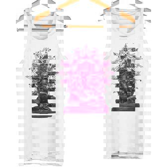 ピンク 象 ヒンドゥー教 ガネーシャ オーナメント タンクトップ - Kawaiitshirt