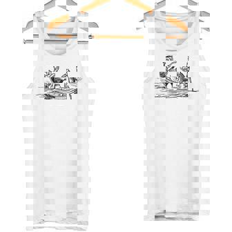 フクロウとプッシーキャット エドワード・リア タンクトップ - Kawaiitshirt