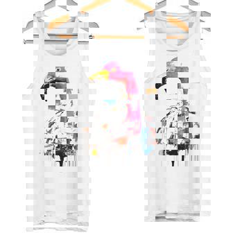 フラミンゴ 鮮やかな色 芸術的な野生動物の表現 タンクトップ - Kawaiitshirt