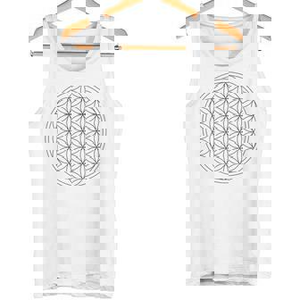 フラワー オブ ライフ 幾何学 模様 図形 シンボル スピリチュアル フラワーオブライフ タンクトップ - Kawaiitshirt