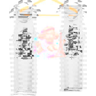 フランス パリ エッフェル塔 ファッション トイ プードル パリ 子犬 タンクトップ - Kawaiitshirt