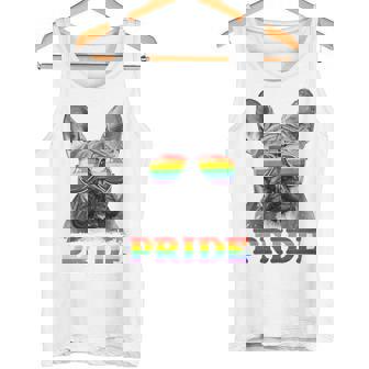 フレンチブルドッグ ゲイプライド Lgbt レインボーフラッグ サングラス Lgbtq タンクトップ - Kawaiitshirt