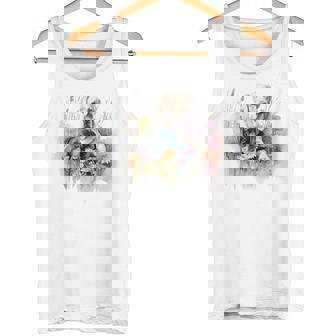 フローラルワイルドフラワー 犬 ラブラドールレトリバー タンクトップ - Kawaiitshirt