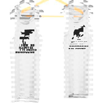 ブリタニー・スパニエル 私はあなたの提案ではなく私の鼻に従います タンクトップ - Kawaiitshirt