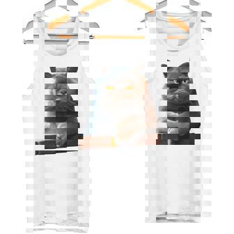 ブリティッシュショートヘア猫猫ママ猫ママかわいい猫 長袖tシャツ タンクトップ - Kawaiitshirt