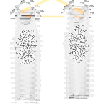 ホツマ文字によるフトマニ図 タンクトップ - Kawaiitshirt