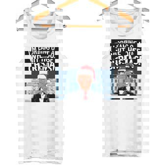 ホワイトハウスのクリスマス・トランプ・ファニー・ホリデーを夢見ている 長袖tシャツ タンクトップ - Kawaiitshirt