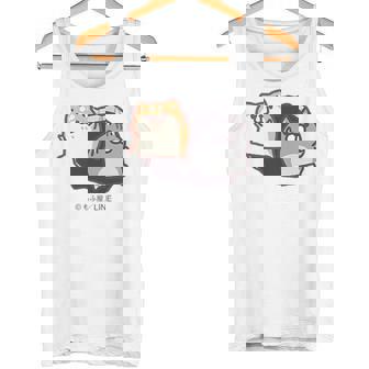 ボンレス犬とボンレス猫 参上 タンクトップ - Kawaiitshirt