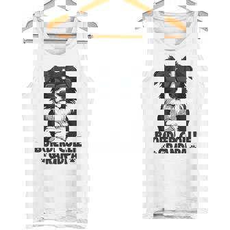 ボーダーコリー 犬 おじいちゃん タンクトップ - Kawaiitshirt