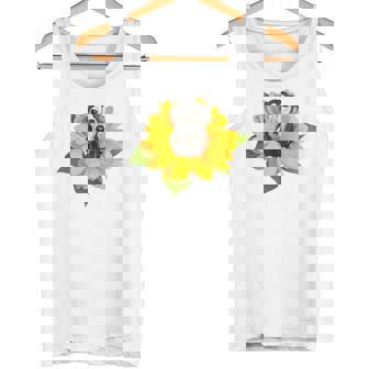 ポケットの中の犬 花 サルーキ タンクトップ - Kawaiitshirt