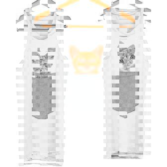 ポケットの中の猫ポケットキャット猫好き ねこ好き ネコ好きニャー猫 猫の飼い主 心電図 おもしろ 可愛い ねこ ネコ 猫 長袖tシャツ タンクトップ - Kawaiitshirt