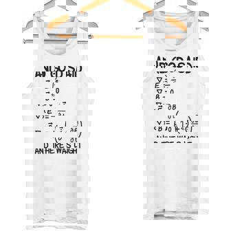 マクスウェル方程式と神は言って、光があった タンクトップ - Kawaiitshirt