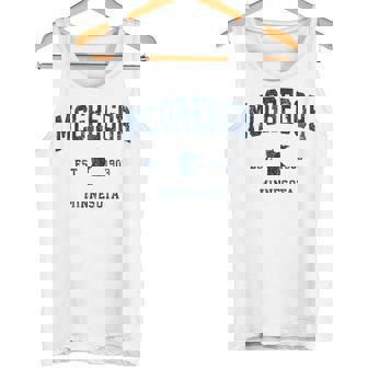 マクレガー ミネソタ Mn ヴィンテージ アスレチック ネイビー スポーツデザイン タンクトップ - Kawaiitshirt