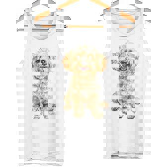 マルチプー犬モチーフペットイラストマルチプー タンクトップ - Kawaiitshirt