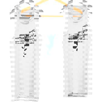 ミュージカル 楽譜上の猫 楽譜 タンクトップ - Kawaiitshirt