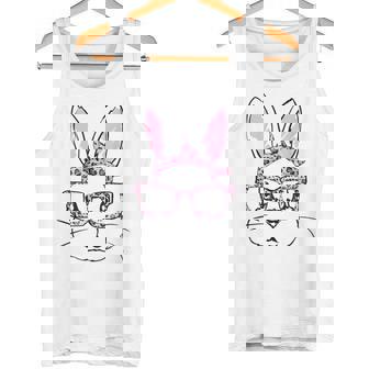 メガネをかけたウサギ ウサギ好き うさぎ好き うさぎの飼い主 おもしろ うさぎ 兎 タンクトップ - Kawaiitshirt