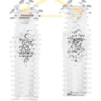 メタトロンキューブ マカバ（スターテトラヒドロン）神聖幾何学 タンクトップ - Kawaiitshirt