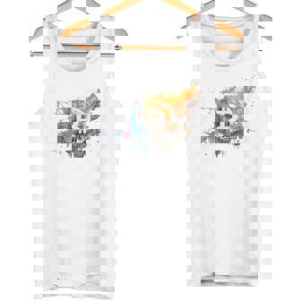 モダンビットコインアート Hodl Btc Btcアート カラフルなビットコイン タンクトップ - Kawaiitshirt