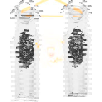 モンキー ゴリラ シルバーバック アニマル スプラッシュ グラフィティ アート タンクトップ - Kawaiitshirt