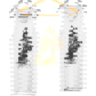 ヨークシャーテリア 犬 モチーフ ペット アートワーク ヨークシャーテリア タンクトップ - Kawaiitshirt