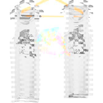 ライブ アロハ イルカ グラフィック タンクトップ - Kawaiitshirt