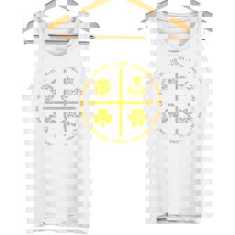 ラグビーライオンズ アイルランド イングランド ウェールズ スコットランド アイコン ゴールド タンクトップ - Kawaiitshirt