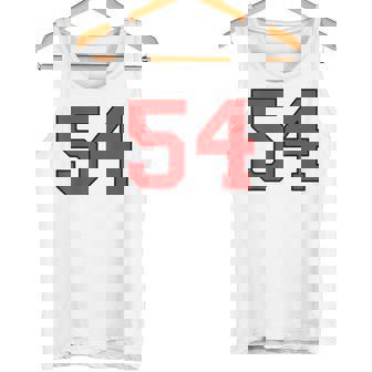 ラッキーナンバー54 クラシックカレッジアメリカン代表チームのファンプレイヤー タンクトップ - Kawaiitshirt