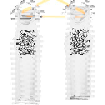 ラップオールドスクールヒップホップグラフィティtシャツとストリートダンス タンクトップ - Kawaiitshirt