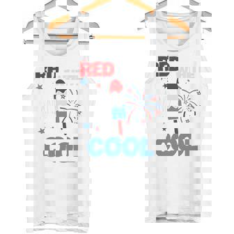 レッド ホワイト クールなアメリカ国旗 アイスキャンディー 面白い 7月4日 長袖tシャツ タンクトップ - Kawaiitshirt