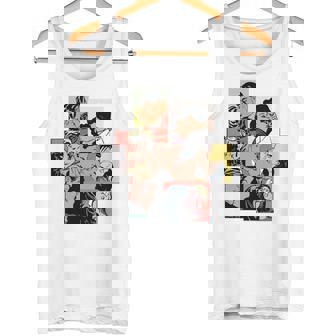 レトロコミックキス、コラージュ、ビンテージポップアートキスコミックスタイル 長袖tシャツ タンクトップ - Kawaiitshirt