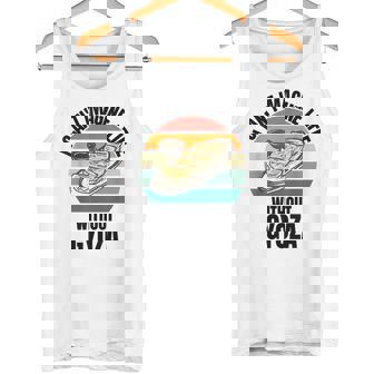 レトロ可愛い餃子 ギョーザなしでは人生は想像できない。 タンクトップ - Kawaiitshirt