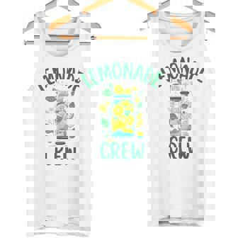 レモネードスタンドシャツ クルーとボス レモンジュース サマーイエロー タンクトップ - Kawaiitshirt