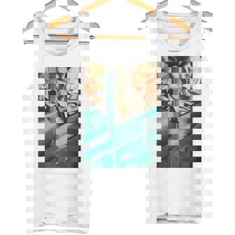 レンピカセルフポートレートの絵画autoportrait タマラ・ド・レンピッカ 長袖tシャツ タンクトップ - Kawaiitshirt