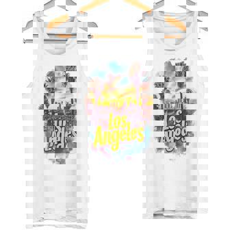 ロサンゼルス カリフォルニア サンセット スカイライン アーバン お土産 タンクトップ - Kawaiitshirt