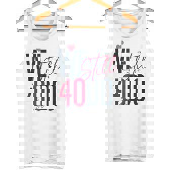 ロマンティックな結婚40周年 Wetill Do 40年 タンクトップ - Kawaiitshirt