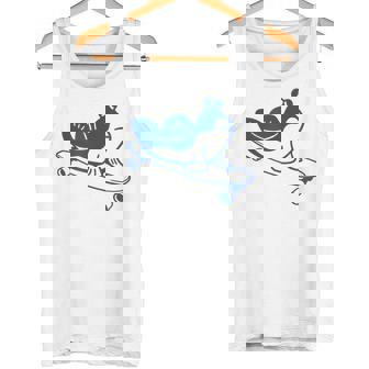 ロングボードライダーのためのミニマルアート。ボード上のマッドスキッパー。 タンクトップ - Kawaiitshirt