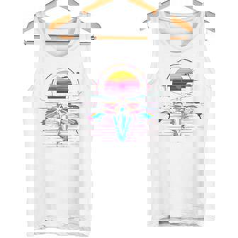 ローイング レトロウェーブ スカーリング 長袖tシャツ タンクトップ - Kawaiitshirt