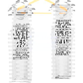 ヴィンテージ 1970 男性用 レトロ 面白い 1970 誕生日 タンクトップ - Kawaiitshirt
