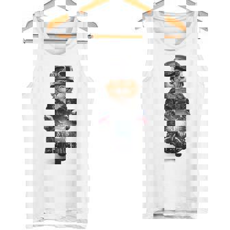 三毛猫 オレンジ猫 ねこ バイク ヘルメット タンクトップ - Kawaiitshirt