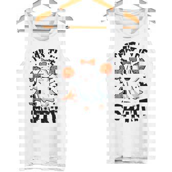 不気味なチアリーダー ゴースト ハロウィンコスチューム チアママスピリット。 タンクトップ - Kawaiitshirt
