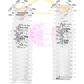 乳がんファイター サバイバー ひまわり ピンクリボン 戦士 タンクトップ - Kawaiitshirt
