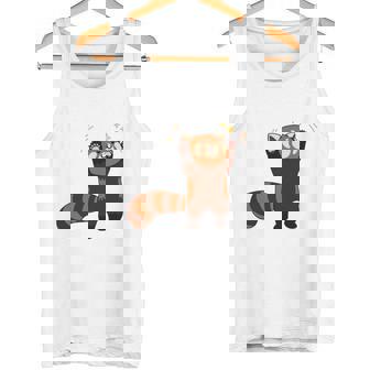 五十歩ひゃっほう レッサーパンダ ネタ ことわざ ことわざのもじり ジョーク ギャグ ダジャレ ツッコミ おもしろ 長袖tシャツ タンクトップ - Kawaiitshirt