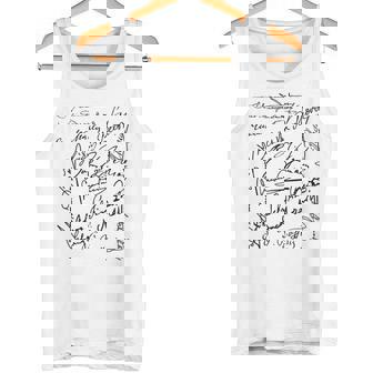 作曲家シグネチャー バッハベートーヴェン・マーラー モーツァルト・ロッシーニ タンクトップ - Kawaiitshirt