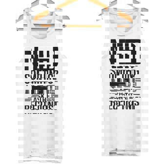 受付係の受付秘書に聞いて欲しいもの タンクトップ - Kawaiitshirt