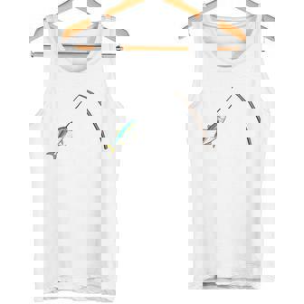 右往左往 さお うお おもしろデザイン 長袖tシャツ タンクトップ - Kawaiitshirt