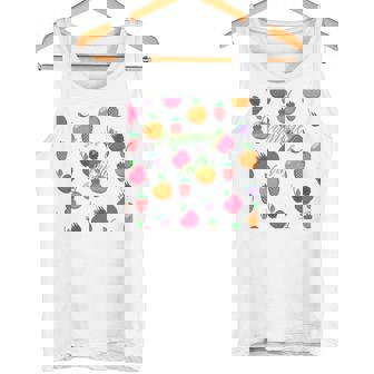 夏の雰囲気、フルーツ好き、夏のフルーツ、シトラスディライト 長袖tシャツ タンクトップ - Kawaiitshirt