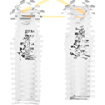 太極拳 猫 格闘技 面白い 猫 格闘 タンクトップ - Kawaiitshirt