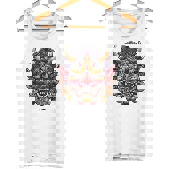 妖怪はにゃおにマスク 日本の悪魔 鬼鬼 鬼 鬼 おにマスク タンクトップ - Kawaiitshirt
