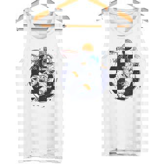 宇宙飛行士 バスケットボール 宇宙 ボール 惑星 銀河 タンクトップ - Kawaiitshirt
